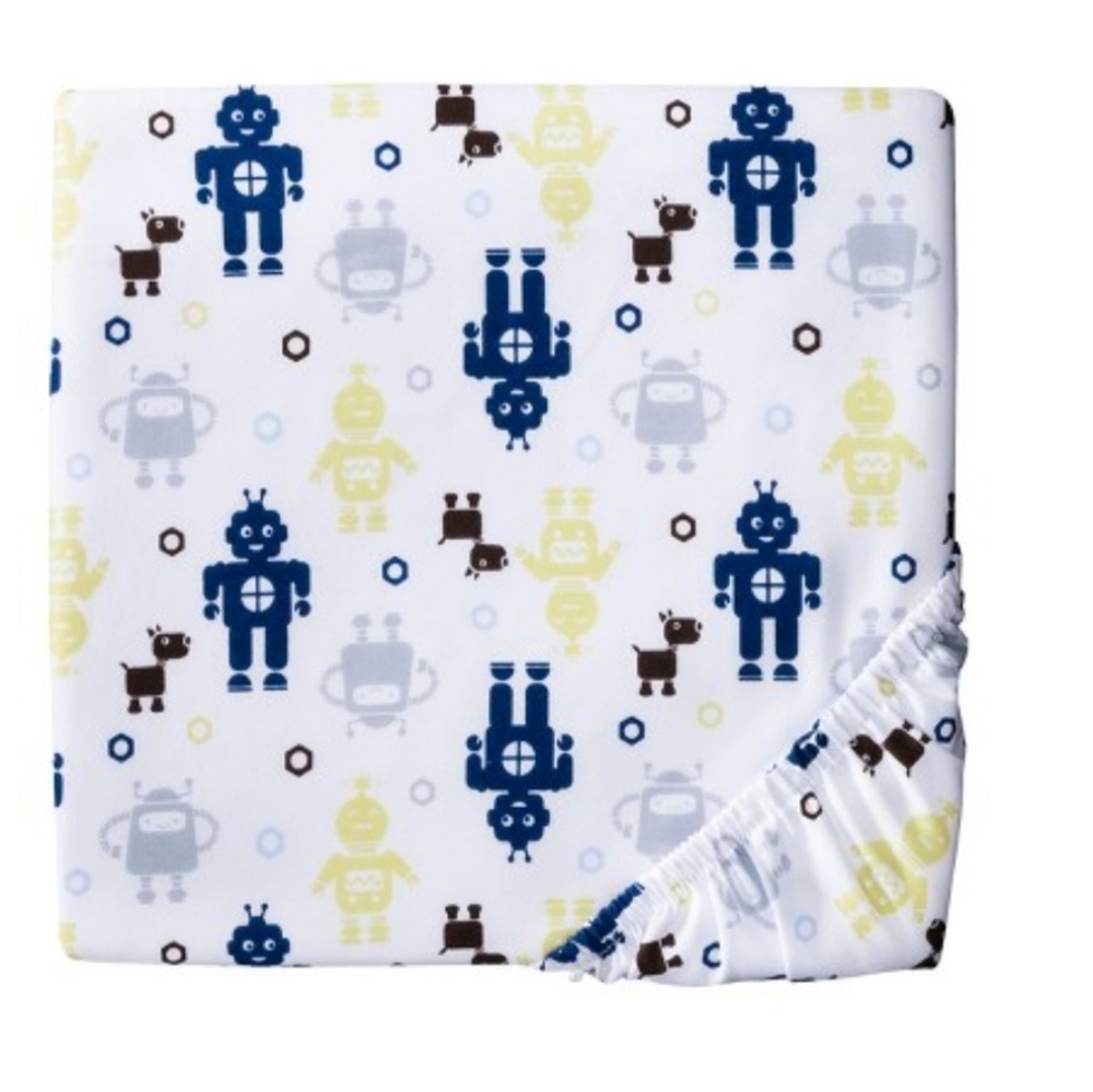 Circo robot crib sheet